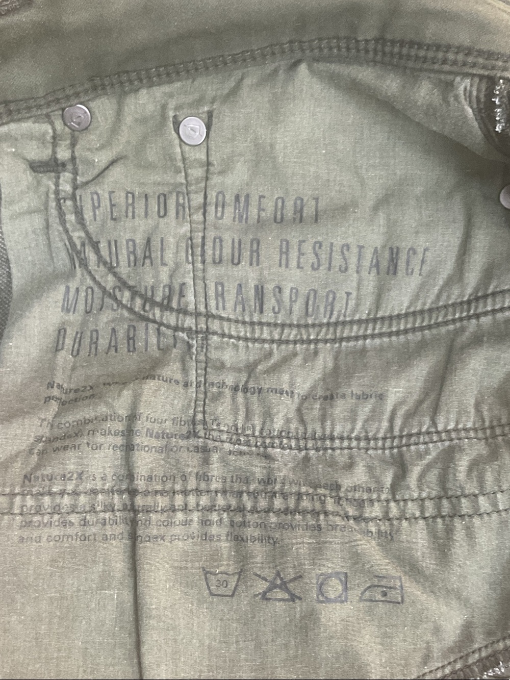 DU/ER Men Olive Green Seriously Technical Fabric NO SWEAT PANT Relaxed 33 x30 - Picture 12 of 16